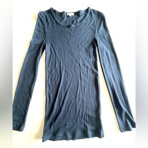 Splendid navy slim fit long sleeve t